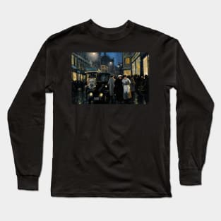 An Evening Stroll on the Boulevard by Paul Fischer Long Sleeve T-Shirt